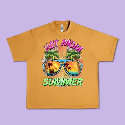 Hot Mom Summer Urban Heavy Tee Designed By Barkaloodesign