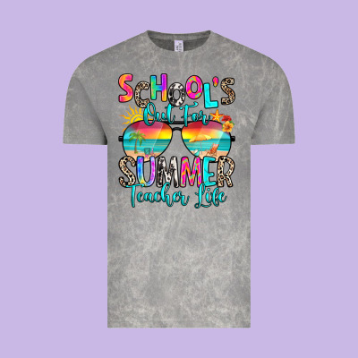 School's Out For Summer Teacher Life Vintage Tee Designed By Ranaportraitstore