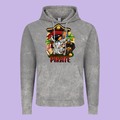 Pirate Gnome Vintage Hoodie Designed By Barkaloodesign
