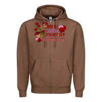Chestnut This is how i fight my battles Valentine's Day Zipper Hoodie - FaDigitalArtStudio