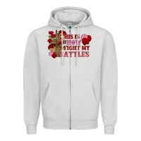 Dove Grey This is how i fight my battles Valentine's Day Zipper Hoodie - FaDigitalArtStudio
