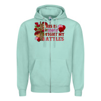 Seafoam This is how i fight my battles Valentine's Day Zipper Hoodie - FaDigitalArtStudio
