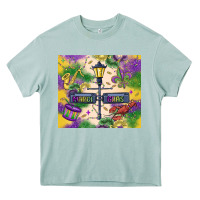 Arona mardi gras street lights Heavy Core Tee - MaliasSmallBusiness