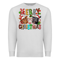 Dove Grey Merry christmas calfs Premium Sweatshirt - FaDigitalArtStudio