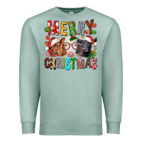Seafoam Merry christmas calfs Premium Sweatshirt - FaDigitalArtStudio