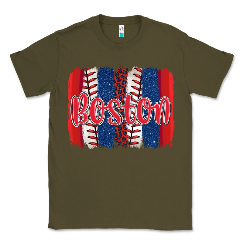 Boston Baseball Team Spirit Brushstrokes Classic Tee by Artiststas | Teevron
