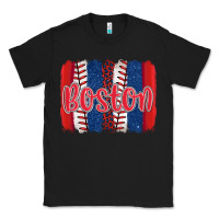 Black boston baseball team spirit brushstrokes Classic Tee - Artiststas