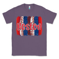 Lavender boston baseball team spirit brushstrokes Classic Tee - Artiststas
