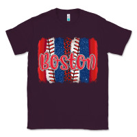 Plum boston baseball team spirit brushstrokes Classic Tee - Artiststas