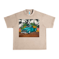 French Oak western farm truck cactus and sunflowers Urban Heavy Tee - Jasminsmagicworld