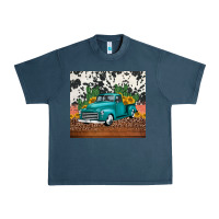 Midnight Navy western farm truck cactus and sunflowers Urban Heavy Tee - Jasminsmagicworld