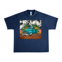 Navy western farm truck cactus and sunflowers Urban Heavy Tee - Jasminsmagicworld