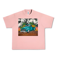Salmon western farm truck cactus and sunflowers Urban Heavy Tee - Jasminsmagicworld
