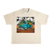 Sandshell western farm truck cactus and sunflowers Urban Heavy Tee - Jasminsmagicworld