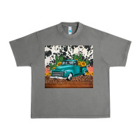 Tornado western farm truck cactus and sunflowers Urban Heavy Tee - Jasminsmagicworld