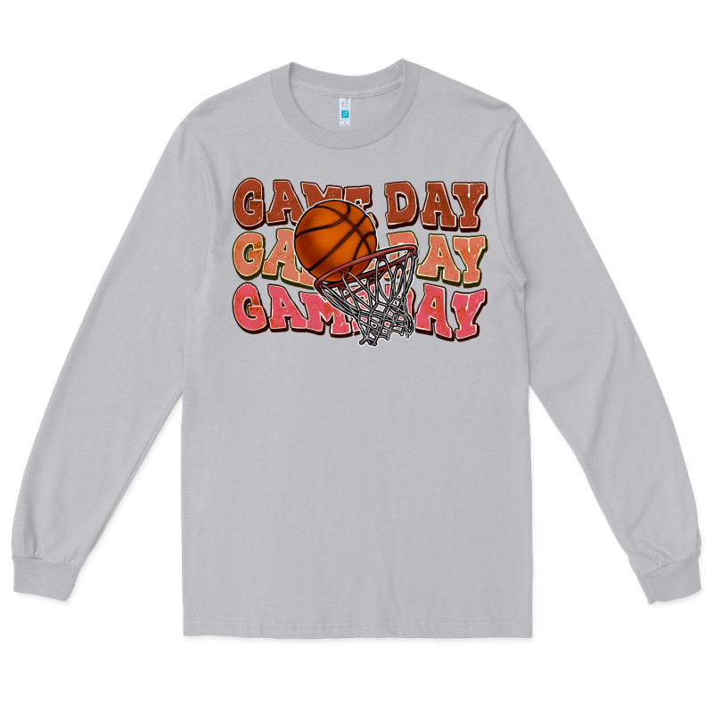 Game Day Game Day Game Day Basketball Long Sleeve Tee by NancyCooperArtShop | Teevron