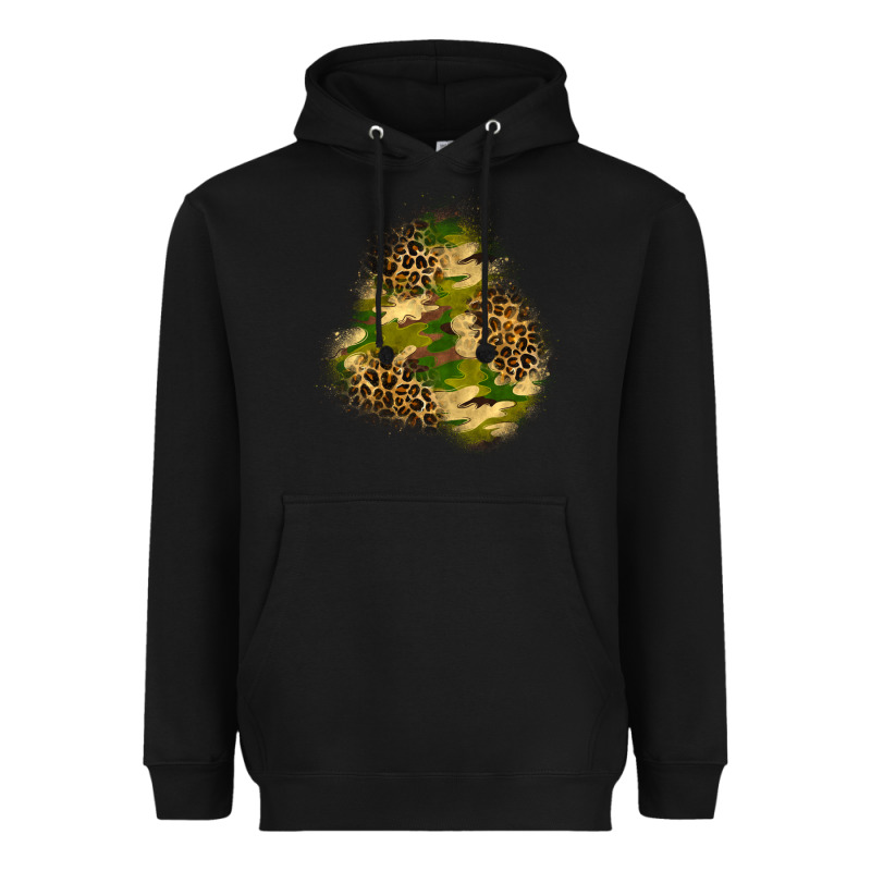 Camouflage And Leopard Patch  3 Heavyweight Hoodie by BundleAndBundleShop | Teevron
