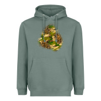 Sage camouflage and leopard patch  3 Heavyweight Hoodie - BundleAndBundleShop