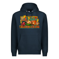 Navy Happy Thanksgiving Premium Hoodie - FaDigitalArtStudio