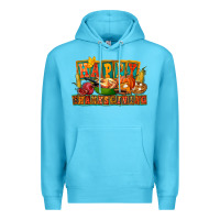Ocean Blue Happy Thanksgiving Premium Hoodie - FaDigitalArtStudio