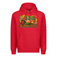 Red Happy Thanksgiving Premium Hoodie - FaDigitalArtStudio
