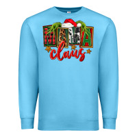 Ocean Blue Christmas mama Claus Premium Sweatshirt - FaDigitalArtStudio