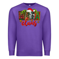 Purple Christmas mama Claus Premium Sweatshirt - FaDigitalArtStudio