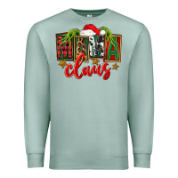 Seafoam Christmas mama Claus Premium Sweatshirt - FaDigitalArtStudio
