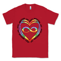 Red autism heart Classic Tee - Artiststas