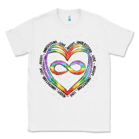 White autism heart Classic Tee - Artiststas