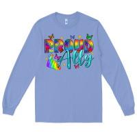 Colony Blue Proud ally Long Sleeve Tee - NancyCooperArtShop