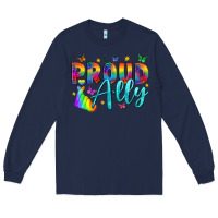 Navy Proud ally Long Sleeve Tee - NancyCooperArtShop
