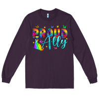 Plum Proud ally Long Sleeve Tee - NancyCooperArtShop