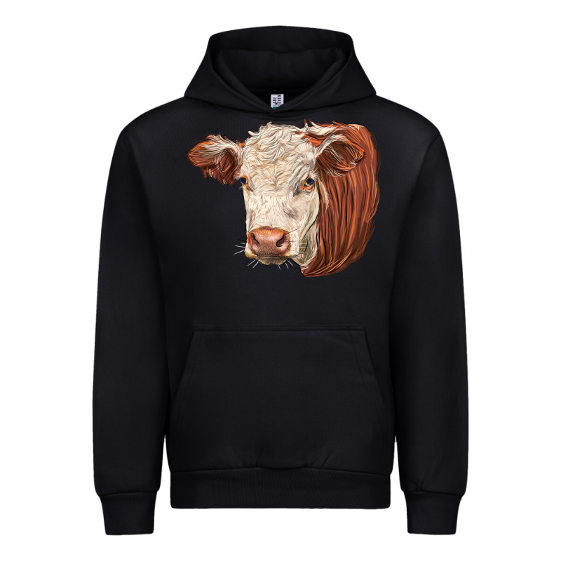 Hereford Cow Face Urban Hoodie by LillyAllenDesigns | Teevron