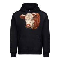 Black hereford cow face Urban Hoodie - LillyAllenDesigns