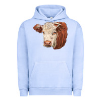 Pigment Grape Ice hereford cow face Urban Hoodie - LillyAllenDesigns