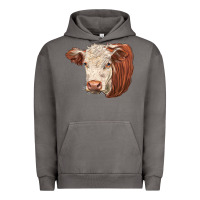 Pigment Tornado hereford cow face Urban Hoodie - LillyAllenDesigns