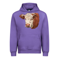 Tulip hereford cow face Urban Hoodie - LillyAllenDesigns