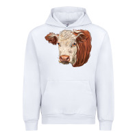 White hereford cow face Urban Hoodie - LillyAllenDesigns