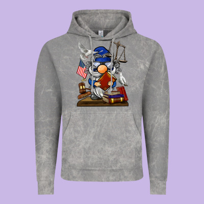 Judge  Gnome Vintage Hoodie Designed By Barkaloodesign