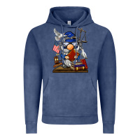 Vintage Denim judge  gnome Vintage Hoodie - BarkalooDesign