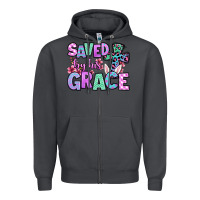 Smoke Easter Day Saved by his grace Zipper Hoodie - OliviaCreatesArt