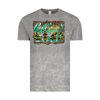 Cloud Rock bee kind with sunflower and leopard background Vintage Tee - Artiststas