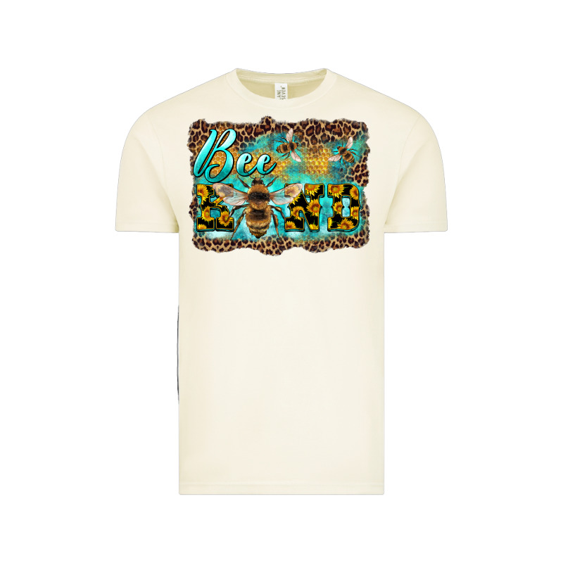 Bee Kind With Sunflower And Leopard Background Vintage Tee by Artiststas | Teevron