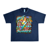 Navy hot mom summer Urban Heavy Tee - BarkalooDesign