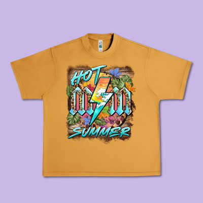 Hot Mom Summer Urban Heavy Tee Designed By Barkaloodesign