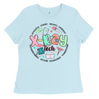 Baby Blue x ray tech Ladies Tee - MaliasSmallBusiness