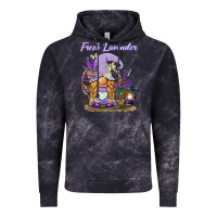 Cloud Black fresh lavender gnome Vintage Hoodie - BarkalooDesign
