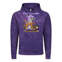 Cloud Purple fresh lavender gnome Vintage Hoodie - BarkalooDesign