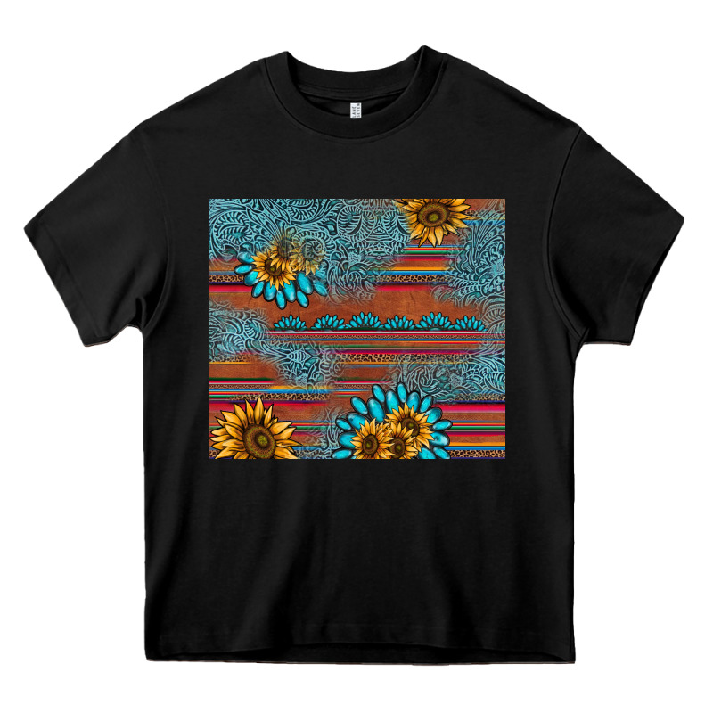 Sunflower Gemstone Serape Tumbler Heavy Core Tee by AdoDesignShop | Teevron